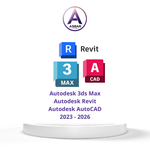 Autodesk ( 3ds Max - Revit -  AutoCAD ) 2023 - 2026  ( 1 Year , 1 Device)